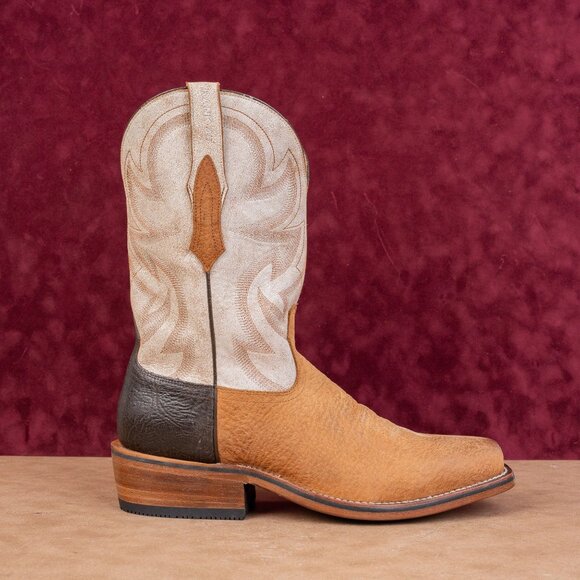 Rank 45 Men Archer Western Cowboy Square Toe Khaki Soft Toe Boots sz 13 main image 8